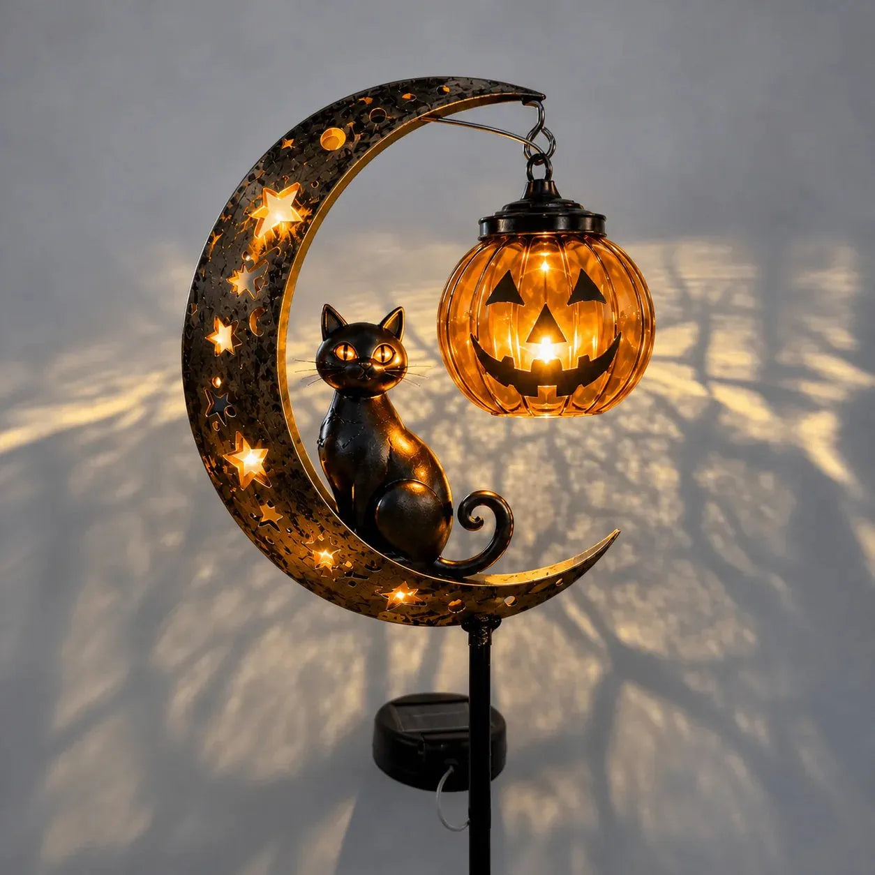 🎃Halloween Early Bird Special Sale 49% OFF-Pumpkin Moon Garden Stake Light