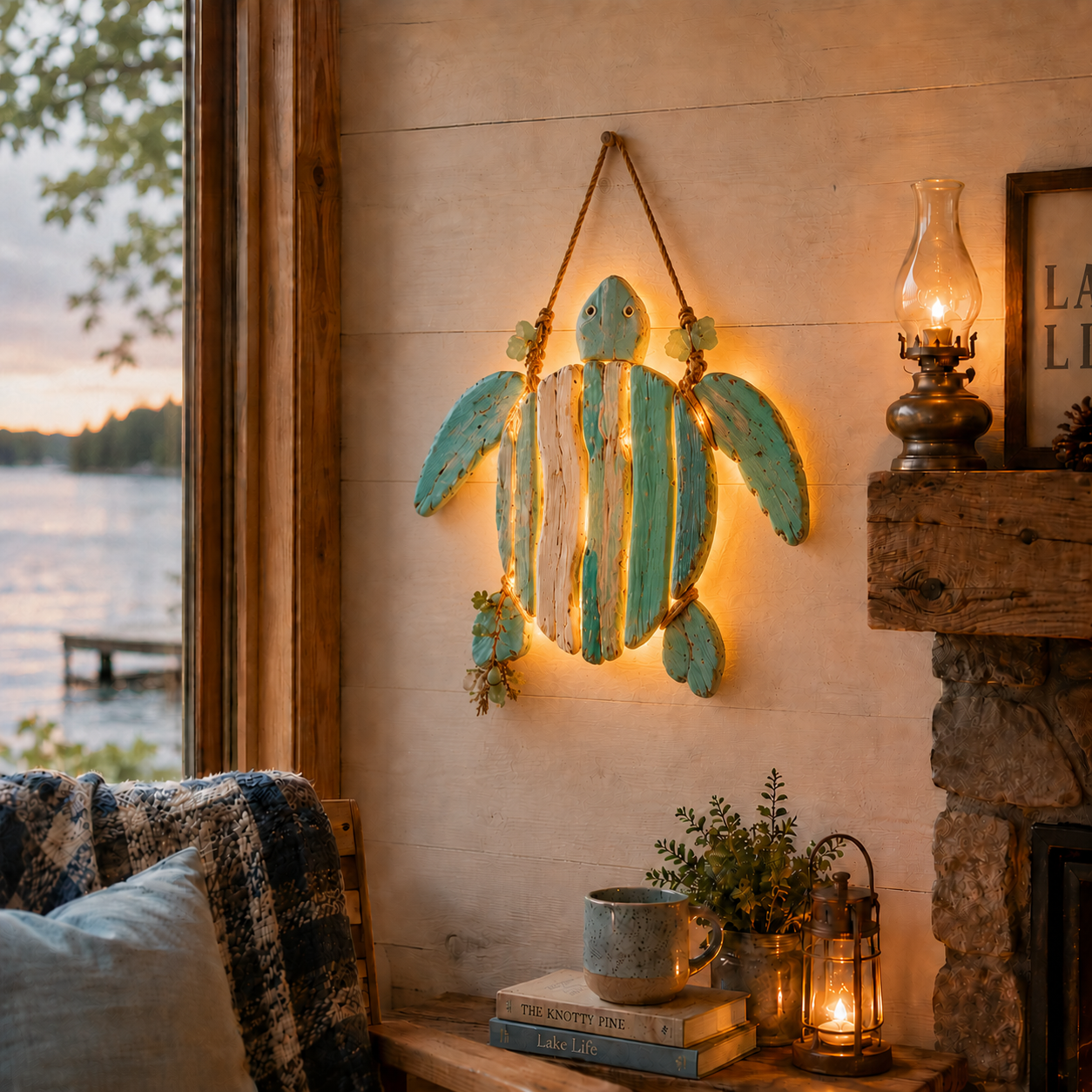 🌊 Lighted Coastal Fish Wall Decor – Bring Ocean Charm & Warm Glow to Your Home