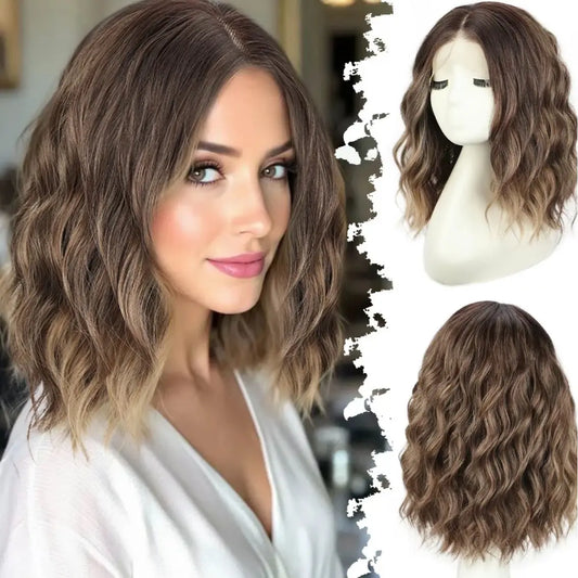 ✨Glueless HD Lace Bob Wig Beautiful Curls In Minutes✨