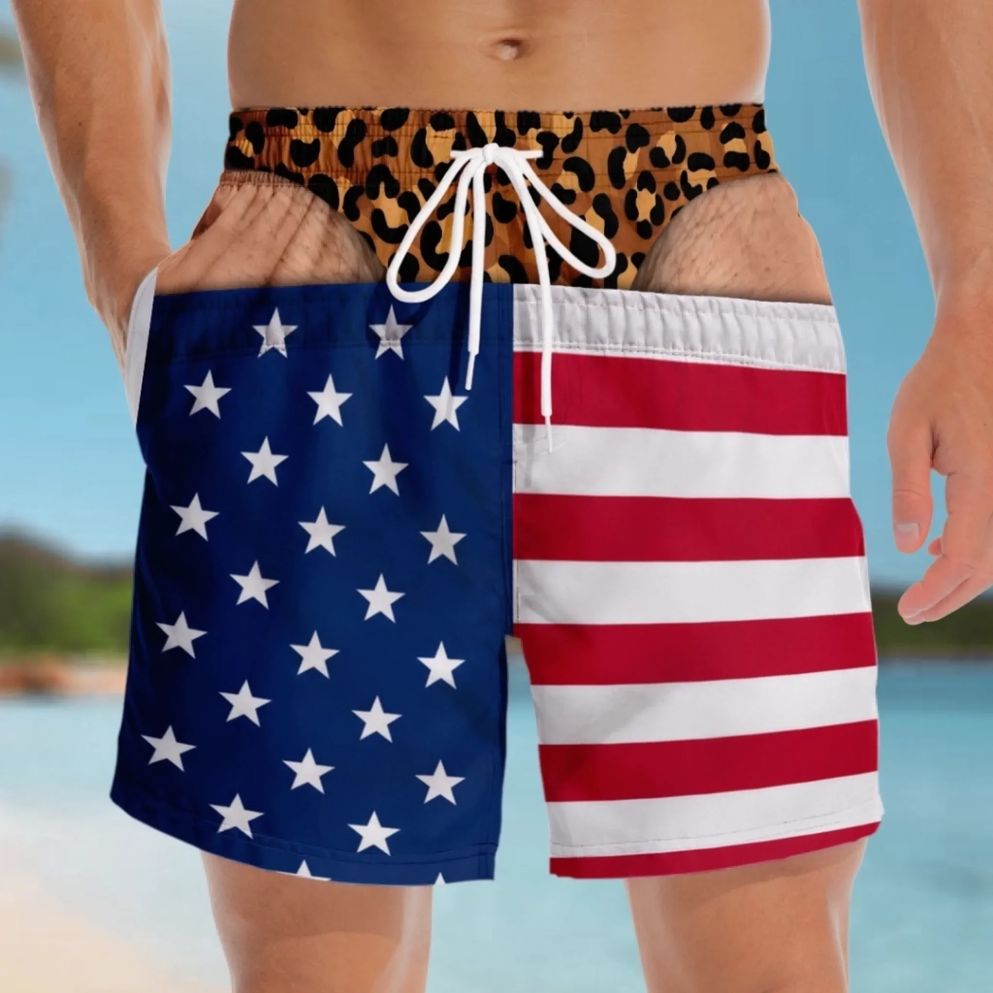 Maillot De Bain Personnalisé Pour Hommes, Nouveauté, Illusion D'optique, Short De Bain, Nouveauté Amusante, Short De Fête, Cadeau Pour Mari Et Petit Ami