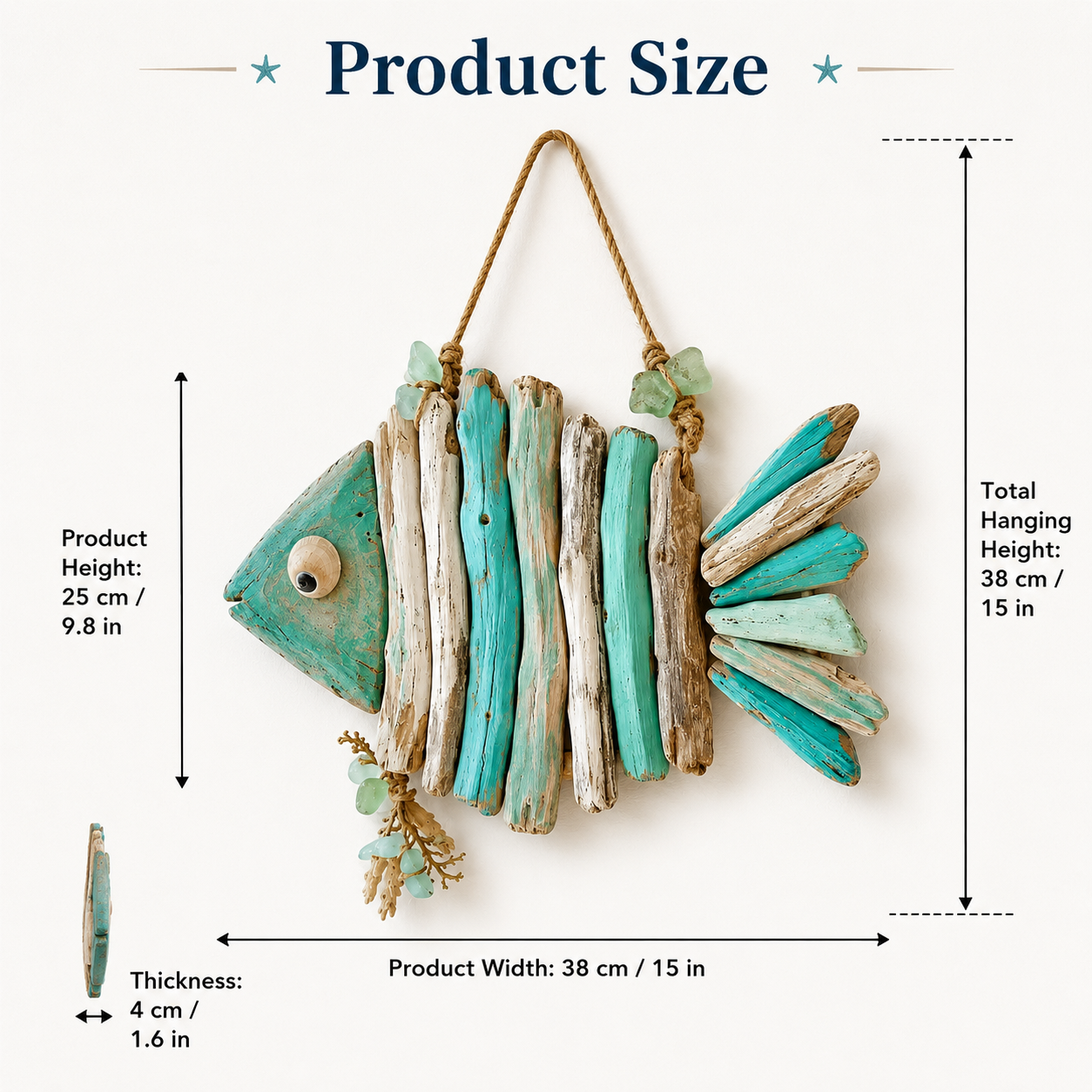🌊 Lighted Coastal Fish Wall Decor – Bring Ocean Charm & Warm Glow to Your Home