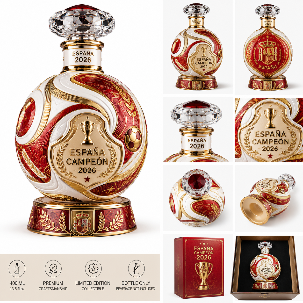 Spain Champion 2026 Commemorative Bottle