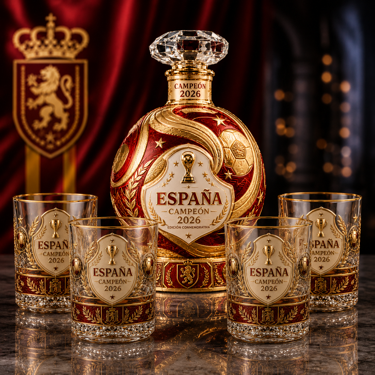Spain Champion 2026 Commemorative Bottle